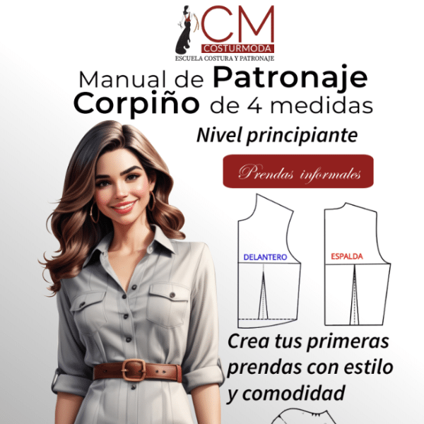 Manual de Patronaje Corpiño de 4 Medidas