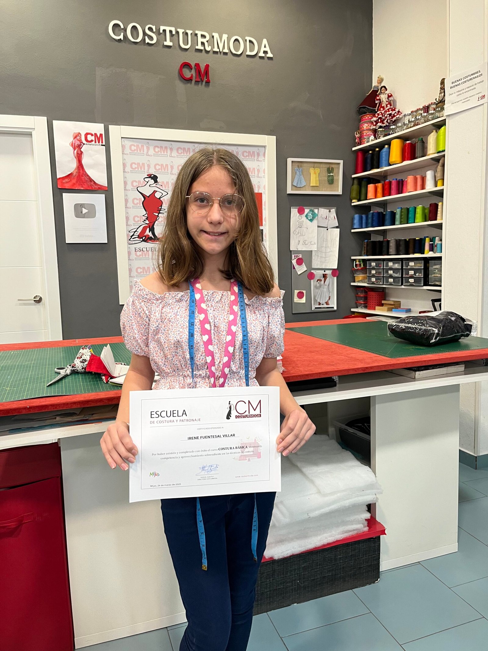 Proyecto de alumno del taller de costura
