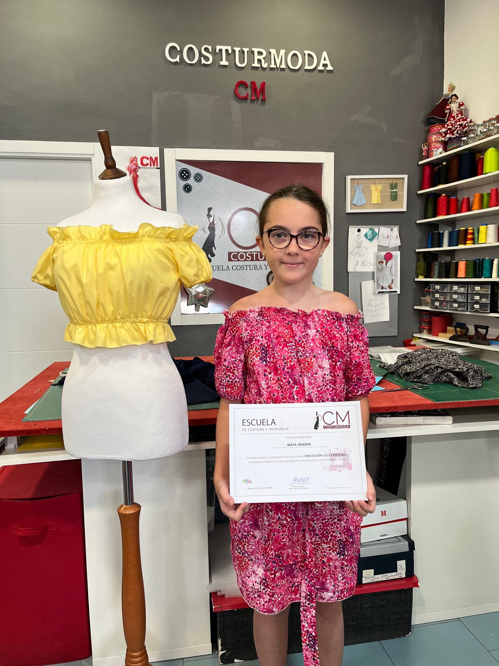 Proyecto de alumno del taller de costura